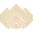 Motif géométrique doré symétrique ressemblant à un labyrinthe. Design complexe et texturé sur fond noir.